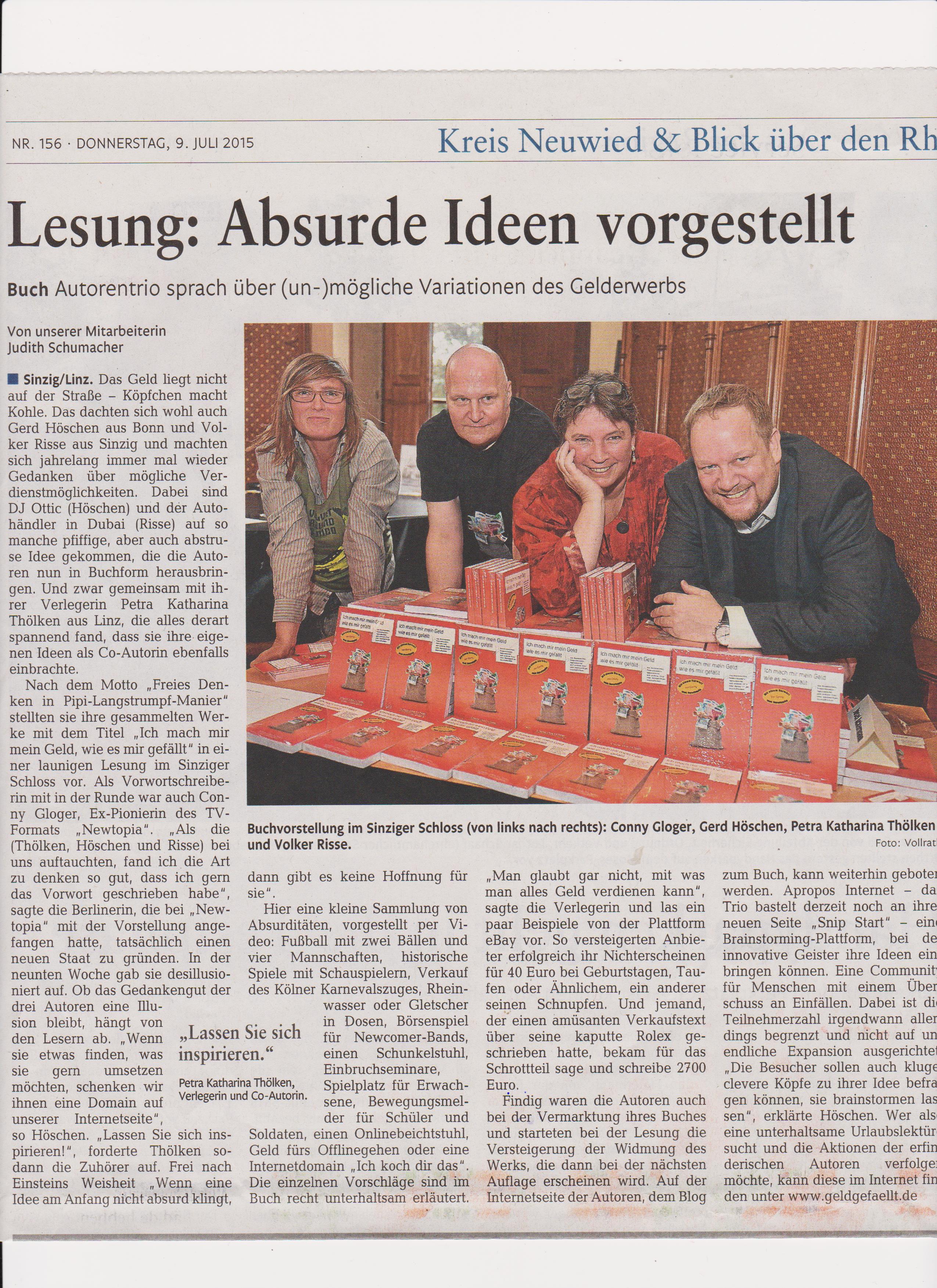 Buchvorstellung absurde Ideen